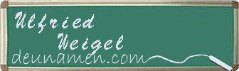 Ulfried Weigel Visitenkarte